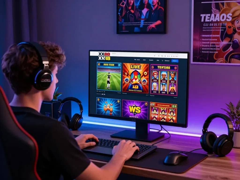 Engaging online gaming session with XX88 platform showcasing vibrant games and an immersive atmosphere.