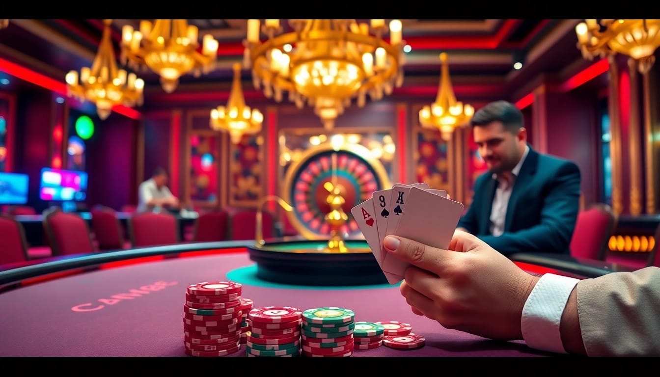 Experience the excitement of CM 88-themed casino action with poker chips and intense gameplay.