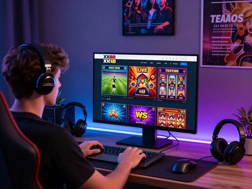 Engaging online gaming session with XX88 platform showcasing vibrant games and an immersive atmosphere.
