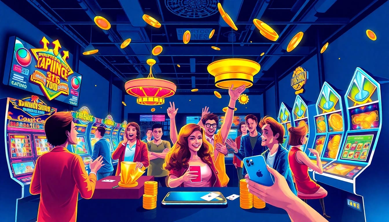 Twin68 online gaming platform showcasing diverse players and exciting digital games in a vibrant atmosphere.