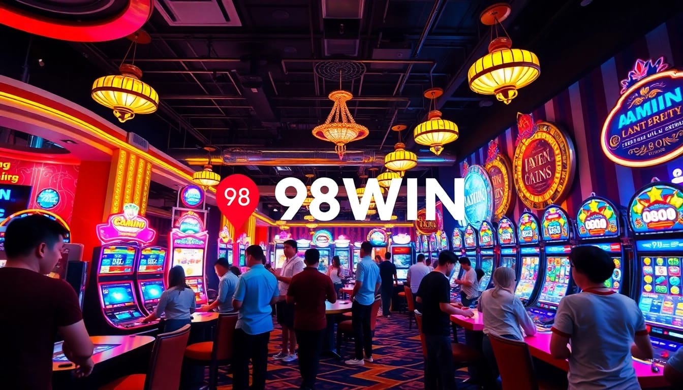 Exciting gaming scene showcasing the vibrant atmosphere of 98WIN casino.