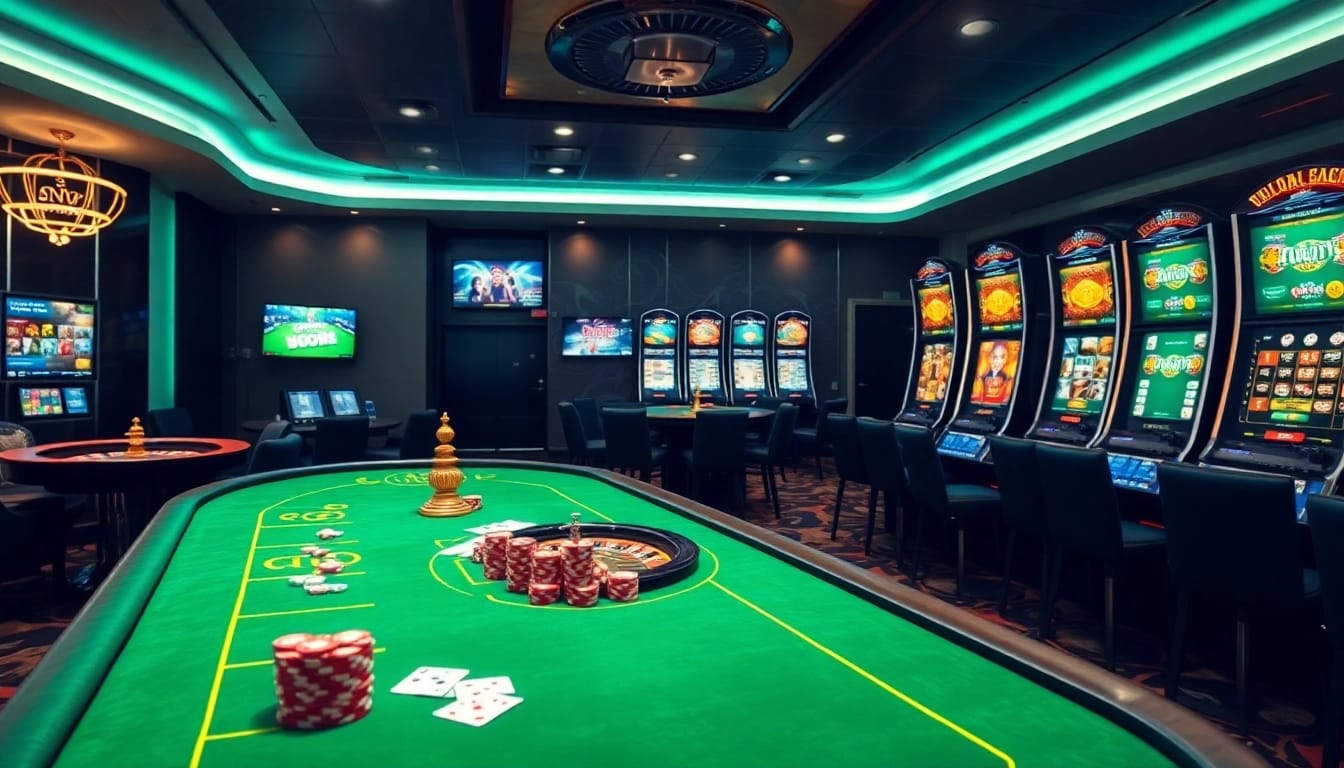 Engaging casino atmosphere with vibrant games showcasing 包网 solutions to boost player experience.