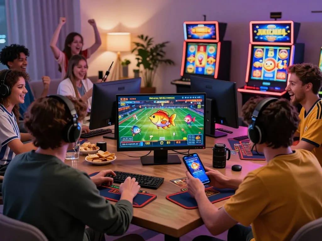 Engaging online gaming scene at https://79kingg.us/ with players enjoying sports betting and casino games.