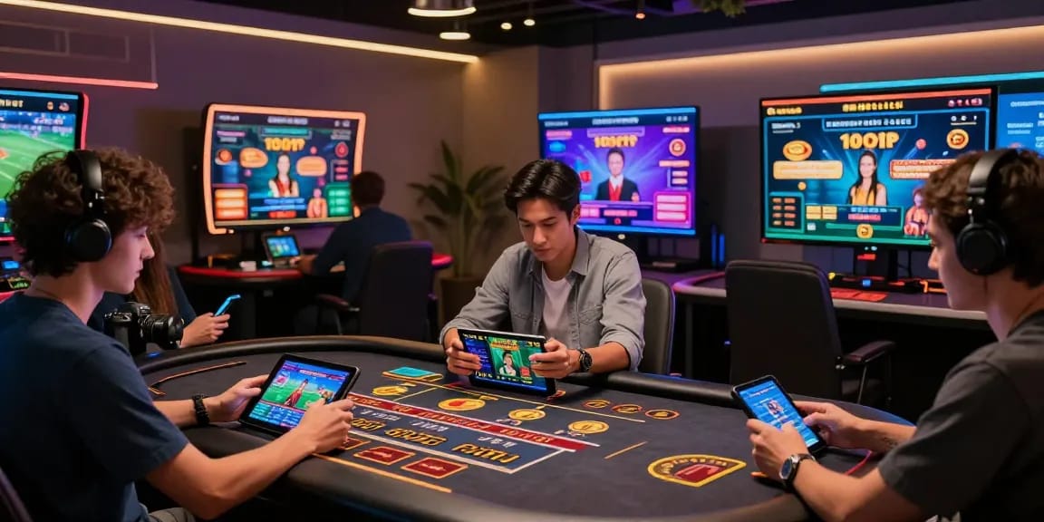 Engaged users exploring Trang chủ hm88 online gaming opportunities in a vibrant digital platform.