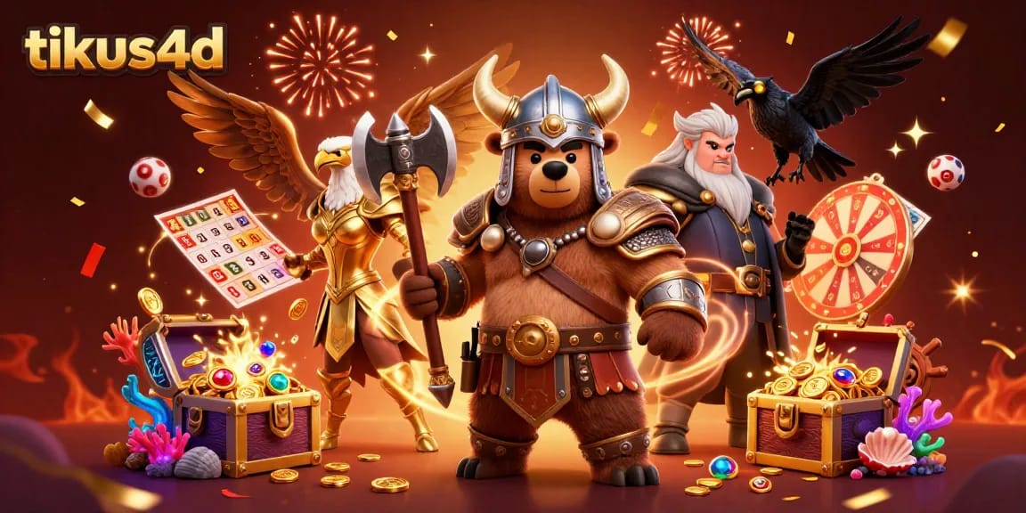 Tikus4d brings thrilling lottery action to life with a vivid 3D scene featuring explosive winnings and dynamic game elements.