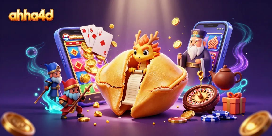 Engage with ahha4d's vibrant gaming excitement through this 3D rich scene of golden fortune and slot games.