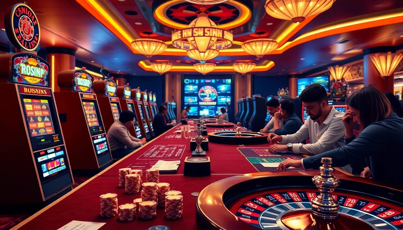 Engage in high-stakes gaming at Nhà cái S8 with thrilling casino tables and slot machines.