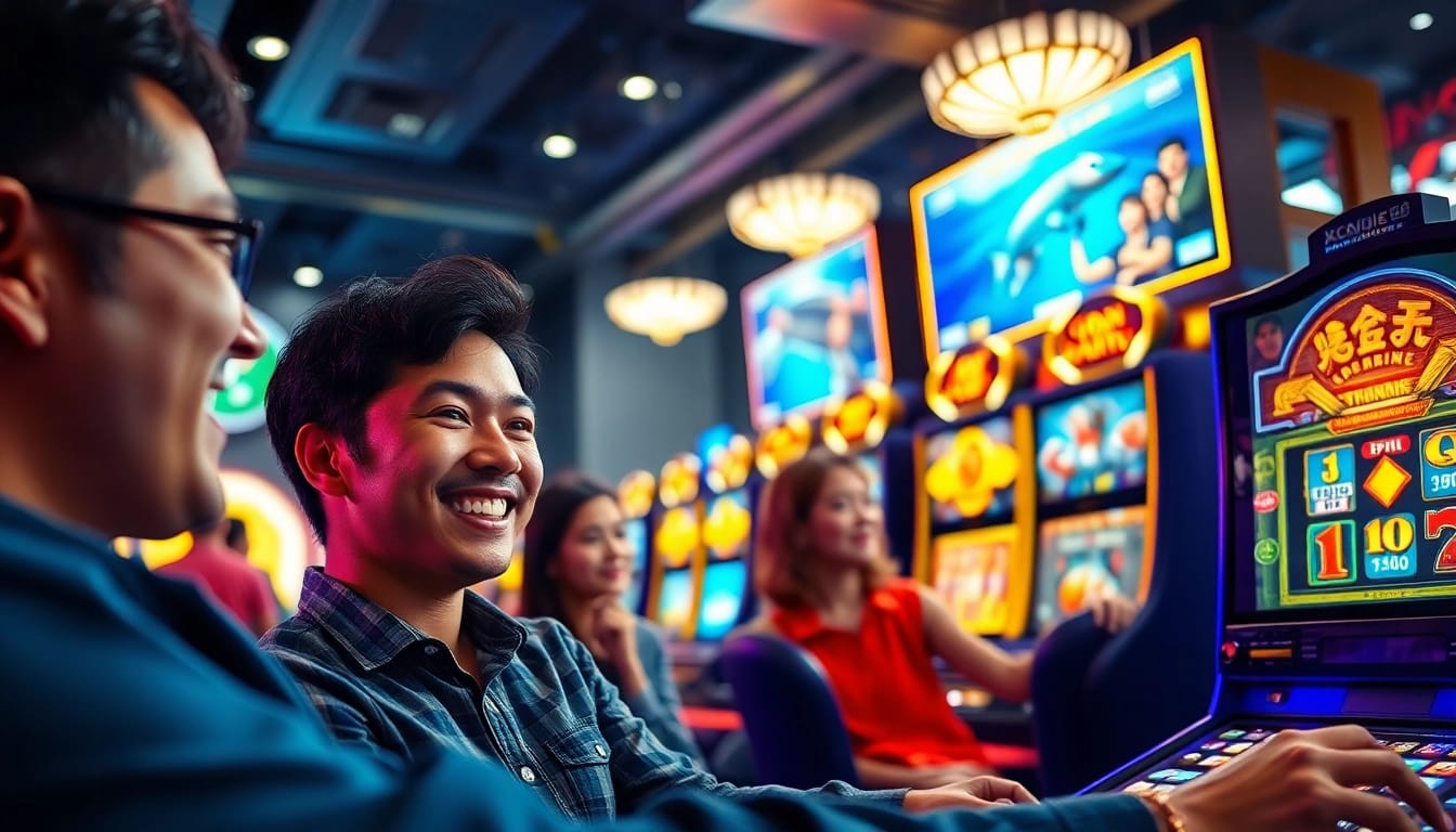 Exciting gaming scene showcasing players engaged with XOCDIA 88's online platform.