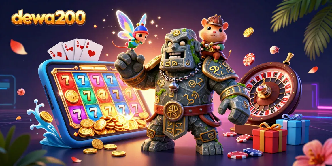 Golem kuno hidup bersama dewa200 dan hamster ksatria yang berpetualang dalam kasino