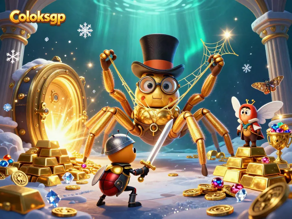 Menang bersama coloksgp dalam suasana kasino dengan karakter 3D unik dan harta berkilau.