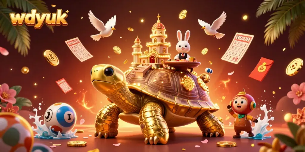 Join the excitement of wdyuk's dynamic lottery scene with vibrant characters and rich visual details.