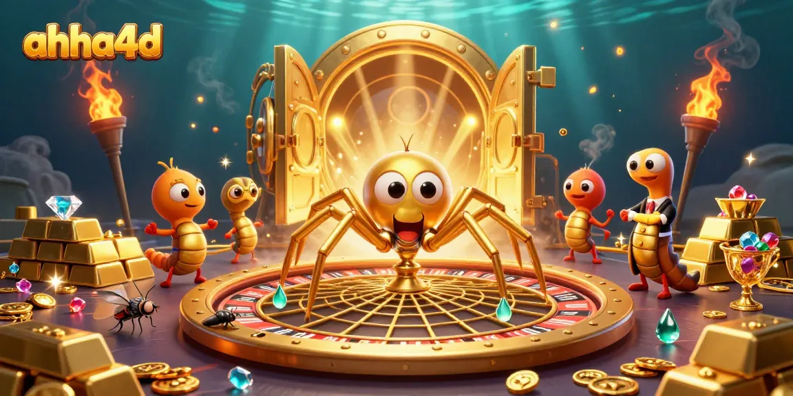 Place bets with ahha4d on a vibrant 3D gaming scene filled with riches and excitement.