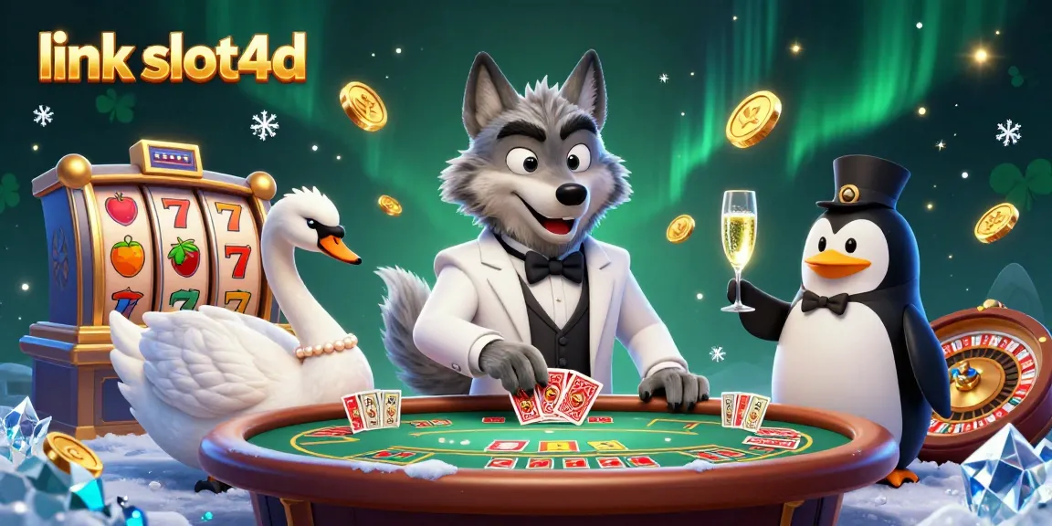 Topup di link slot4d dengan karakter kasino 3D yang menampilkan aksi permainan dan keceriaan