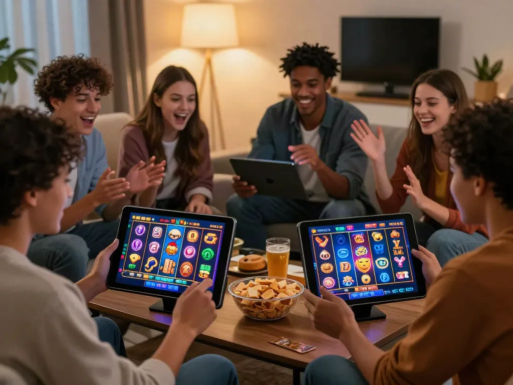 Teman-teman bersenang-senang bermain slot online di AHHA4D dengan suasana hangat.