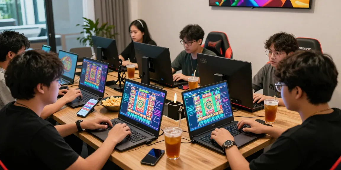 Pengguna bukumimpi138 terlibat dalam permainan togel online dengan antusias, suasana modern dan cerah.
