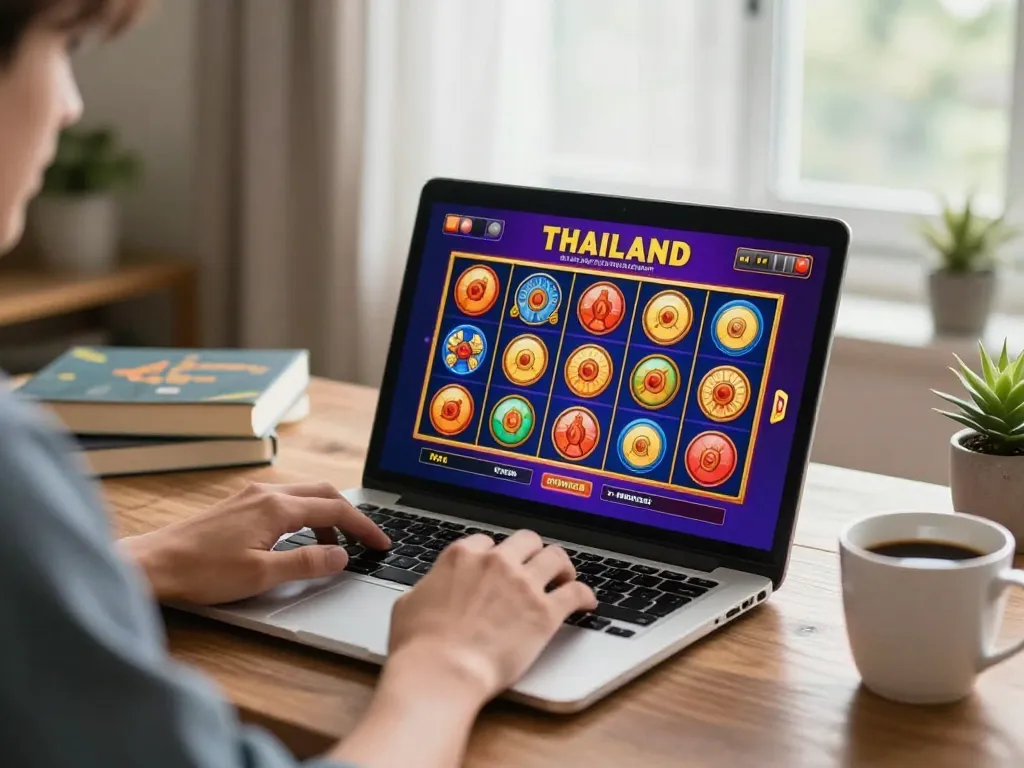 Experience an engaging session of slot thailand gaming with vibrant online interface.