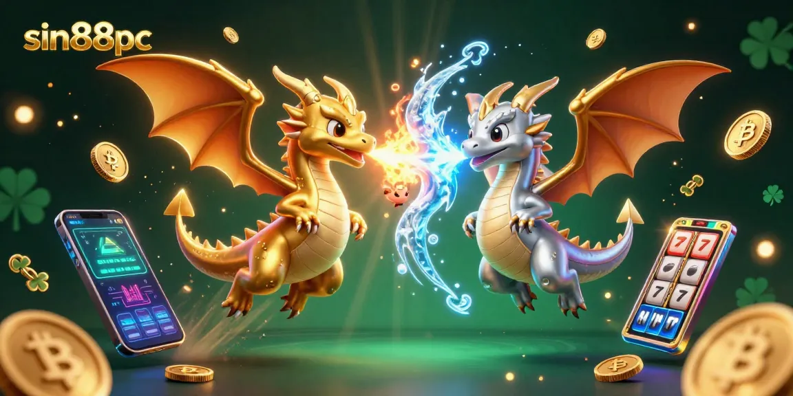 Win big at sin88pc with the dynamic energy of gold and silver dragons, rich in gambling elements.