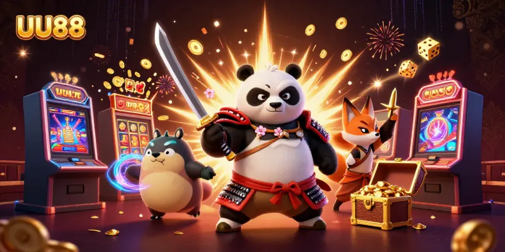 Experience the excitement of UU88 with thrilling 3D casino characters and vibrant game visuals.