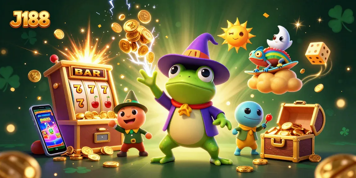Experience the excitement of J188 with vibrant casino elements and captivating characters.