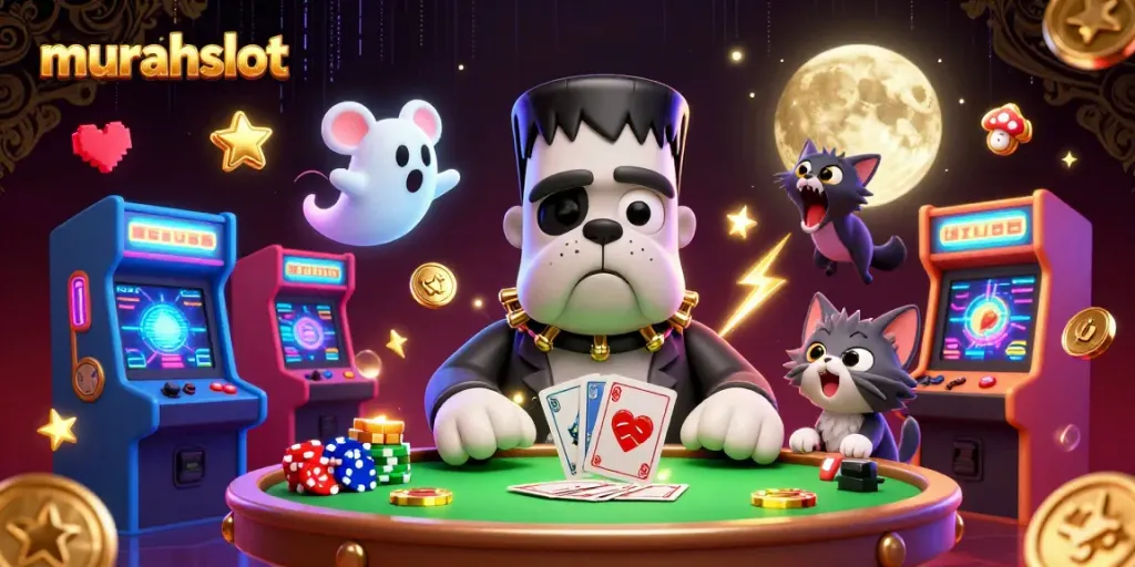 bermain slot murahslot dengan karakter kasino kartun unik dan elemen game yang dinamis