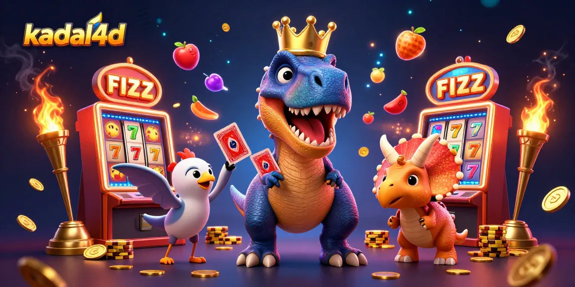 Kadal4d yang menyajikan slot menjadi lebih menarik dengan karakter kartun Dinosaurus dan jackpot gemerlap.