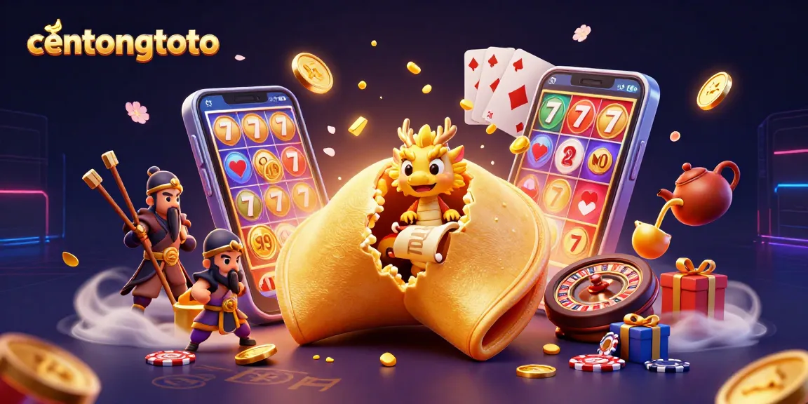 Di centongtoto, memenangkan slot dengan petunjuk dari kue keberuntungan yang megah.