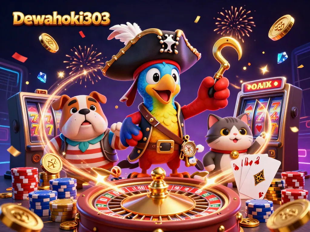 Dewahoki303 menghadirkan ilustrasi 3D menakjubkan dengan karakter kasino meriah dan elemen permainan.