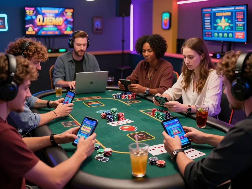 Exciting online gaming scene at https://ledaonline.in.net/ as diverse players engage in casino games.