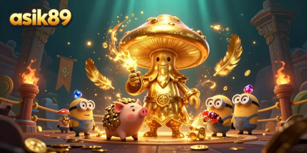 Experience exciting gameplay with asik89, featuring vibrant casino elements in an enchanted scene.
