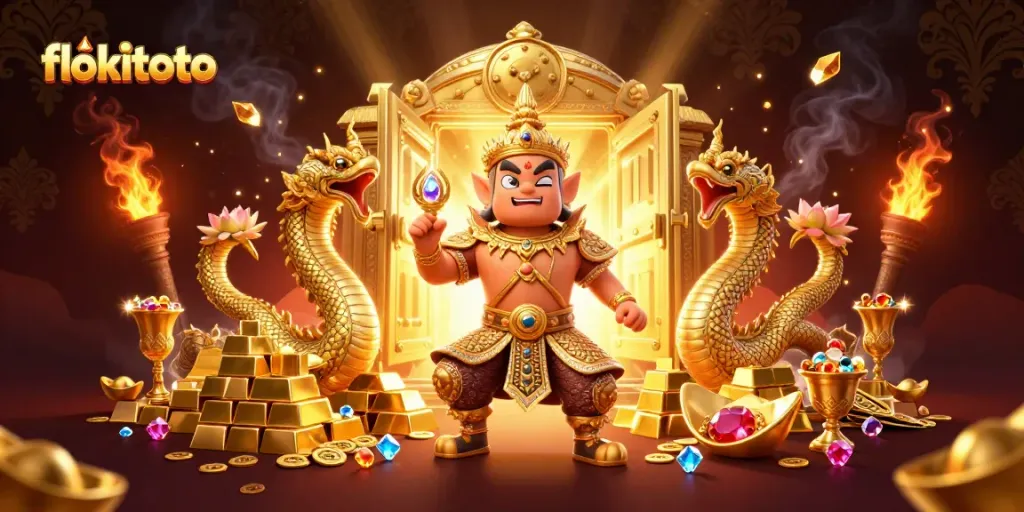 Experience the excitement of flokitoto with vibrant casino treasures and cheerful guardians.