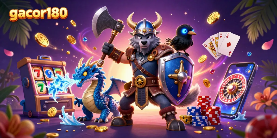 Menangkan jackpot gacor180 dengan slot dan simbol keberuntungan yang bersinar.