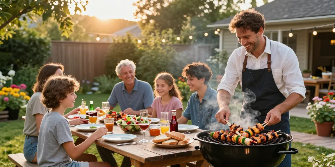 Pengalaman BBQ di halaman belakang dengan BOS 88, keluarga dan teman berkumpul menikmati hidangan lezat.