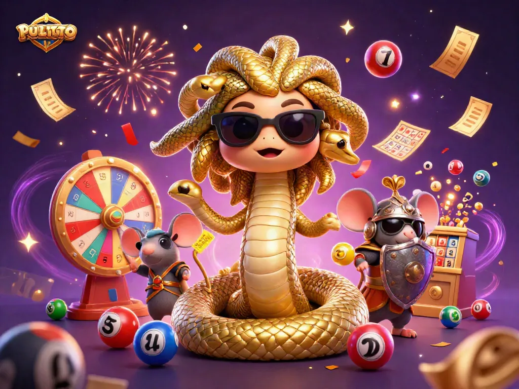 PULITOTO rewards players with colorful lottery balls and festive atmosphere in a 3D illustration