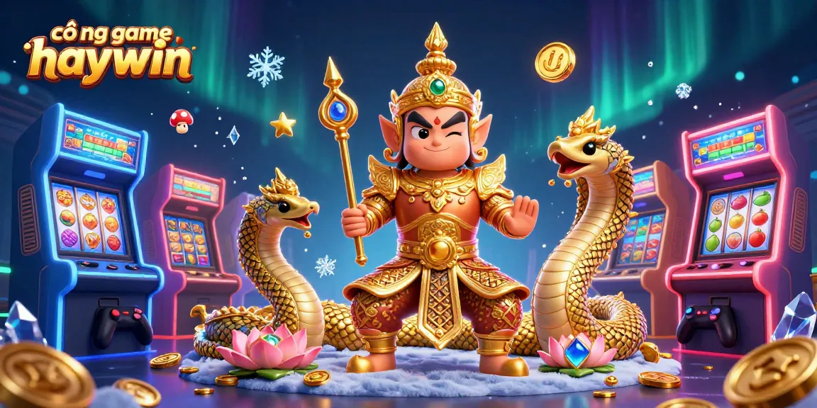 Engage with cổng game haywin through vibrant casino-themed gaming elements and characters.