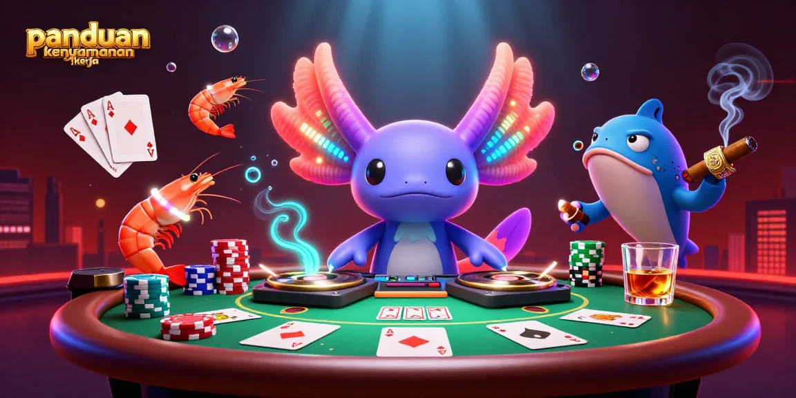Experience panduan kenyamanan kerja with engaging cartoon characters in a vibrant casino scene.