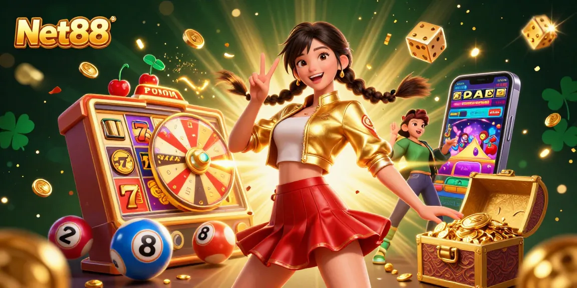 Experience the thrill of winning with Net88 and vibrant casino action, drawing players in.