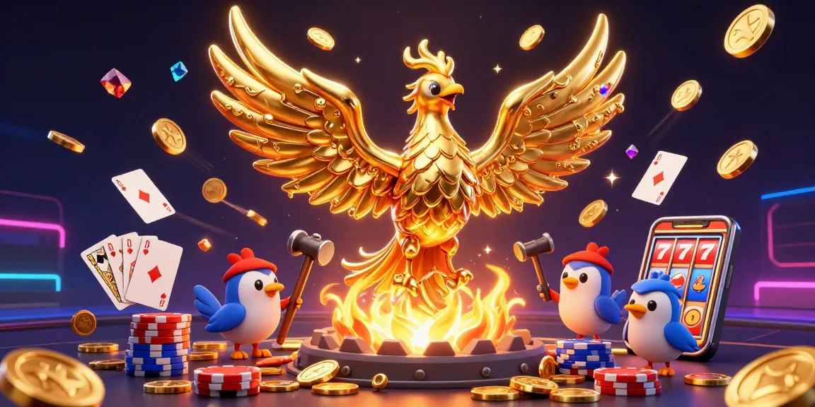 Menghadirkan link ahha4d, phoenix emas dari logam cair menciptakan koin dan permainan kasino penuh warna.