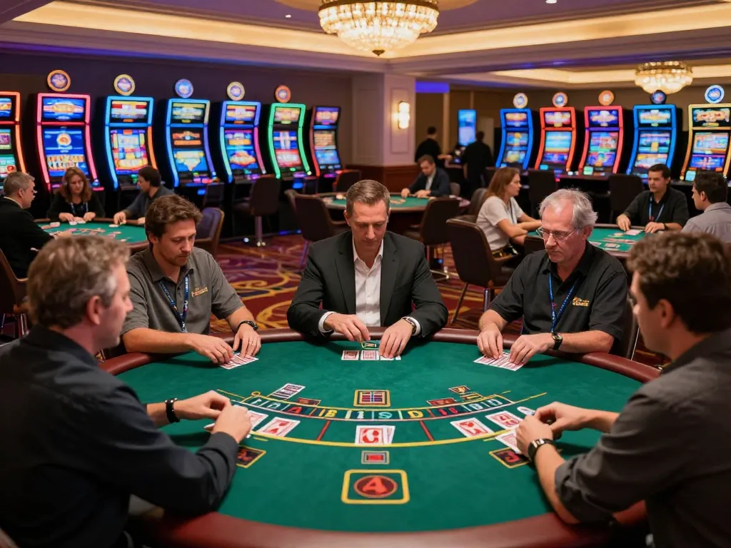 Players enjoying an engaging gaming session at a casino with RR99 excitement and dynamic gameplay.