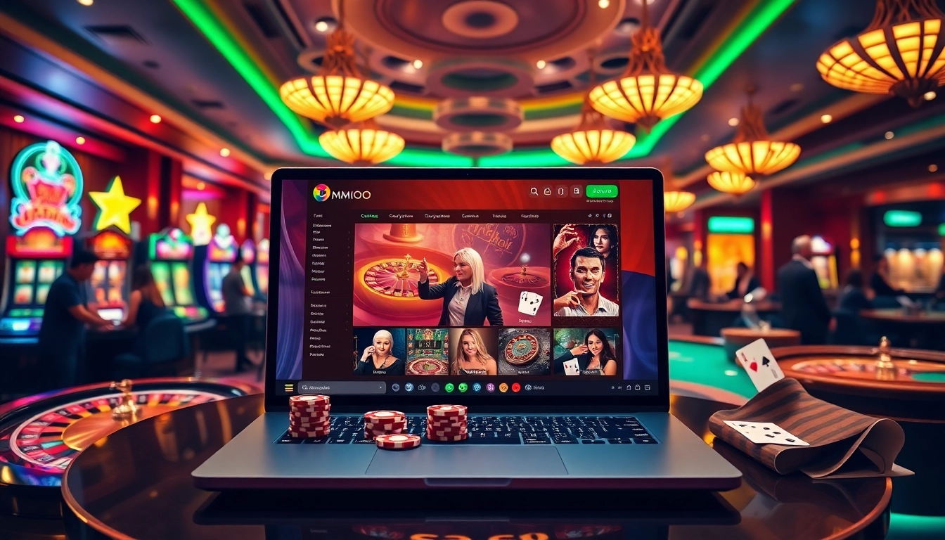 Exciting MMOO online casino experience with vibrant gaming tables and engaged players.