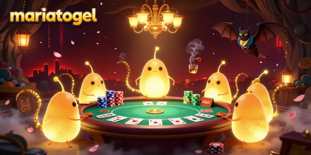 Experience the vibrant glow of mariatogel in a captivating cave casino illuminated by bioluminescent glowworms.