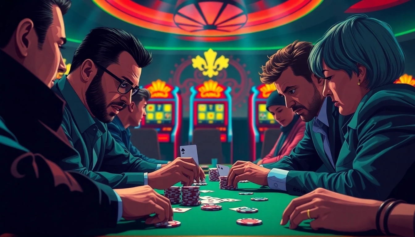 Menangkan permainan dengan dentoto di meja poker penuh semangat.