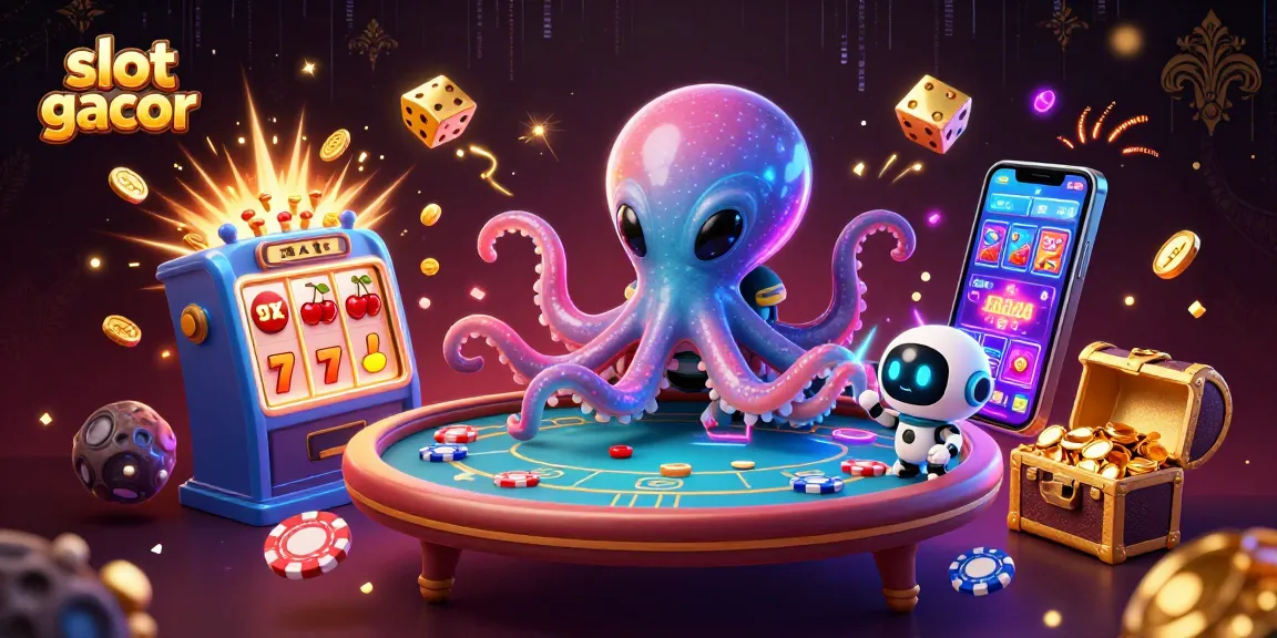 Experience thrilling gameplay with slot gacor features and vibrant casino elements in this exciting illustration.