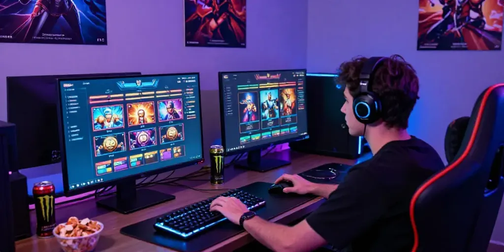 Pengalaman bermain harumslot dengan setup gaming yang menarik dan futuristik.
