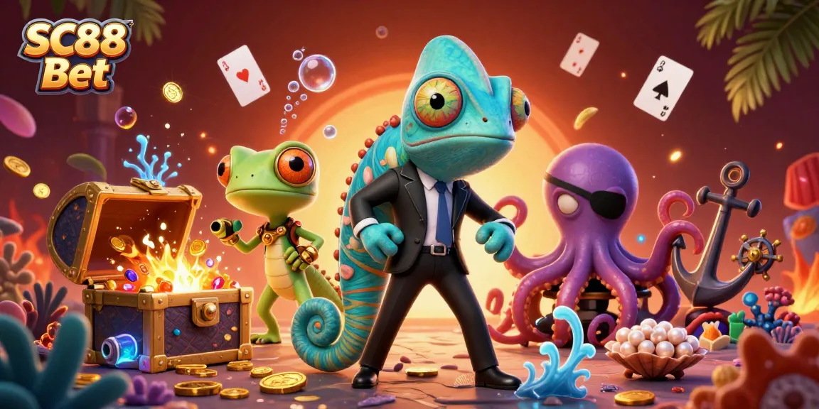 Engage in thrilling gameplay at SC88 Bet with exciting underwater scenes filled with treasures and colorful characters.