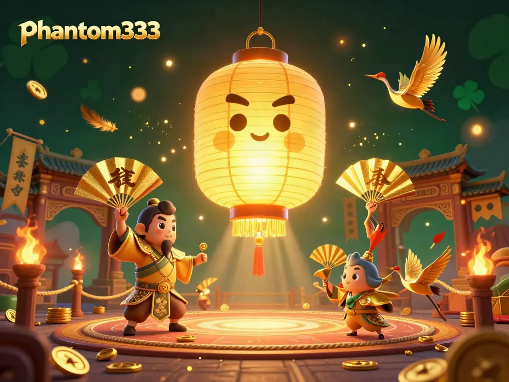 Experience the thrill of the phantom333 casino world with vibrant elements and golden symbols.