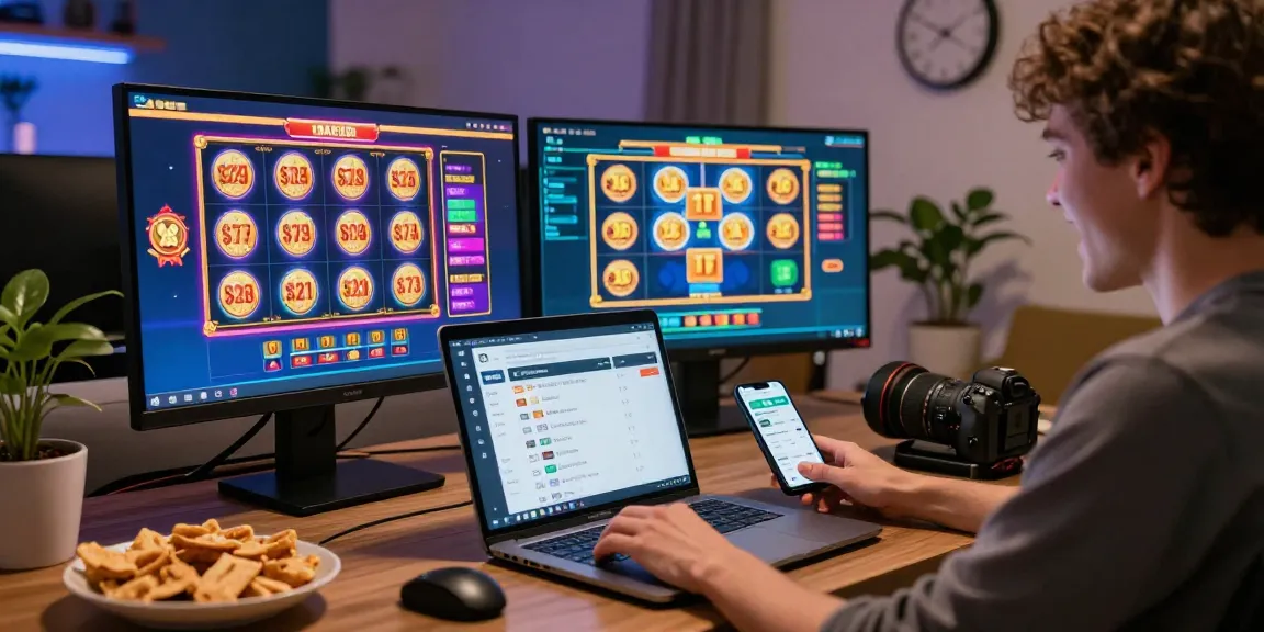 Pengalaman bermain slot depo 10k dengan semangat, menampilkan aktivitas taruhan online yang seru.