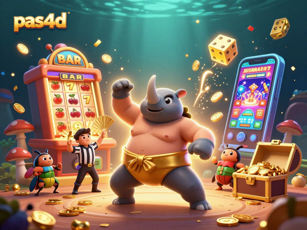 Memenangkan jackpot pas4d saat melihat keajaiban ilustrasi kasino 3D yang kaya warna.