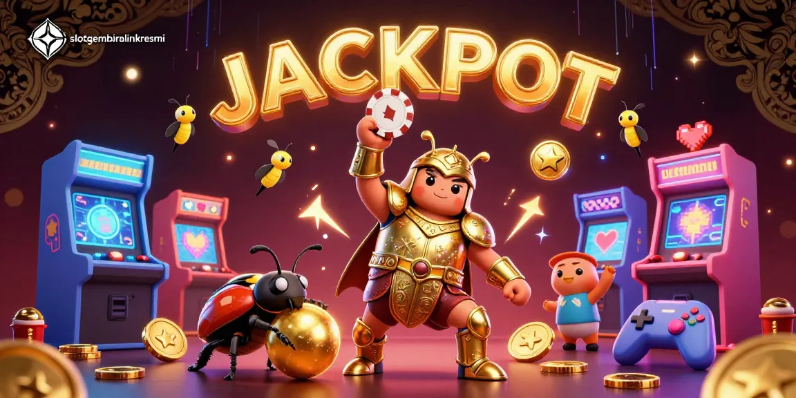 Slotgembiralinkresmi menghadirkan ilustrasi kartun 3D jackpot dengan karakter unik dan elemen kasino.