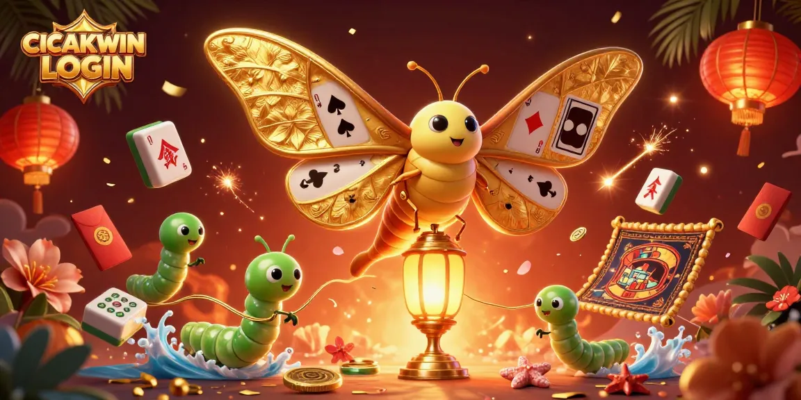 CICAKWIN LOGIN brings lively gaming scenes to life with vibrant characters and festive decorations
