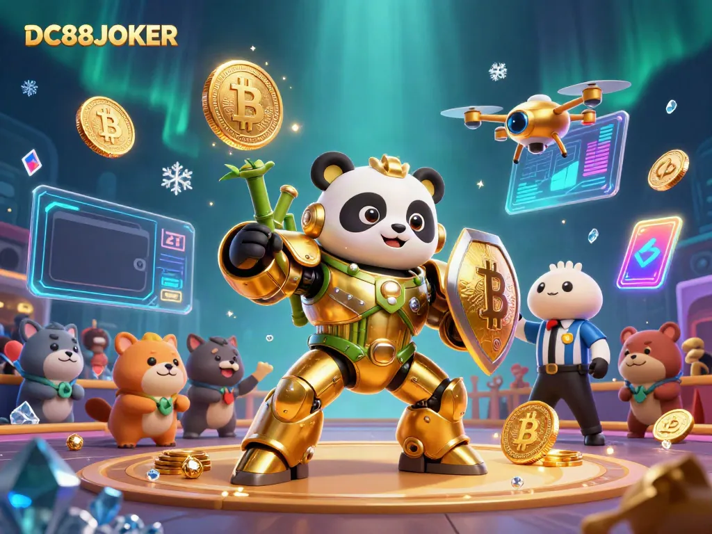 Engage in thrilling gaming at DC88JOKER with vibrant 3D immersive elements and casino atmosphere.